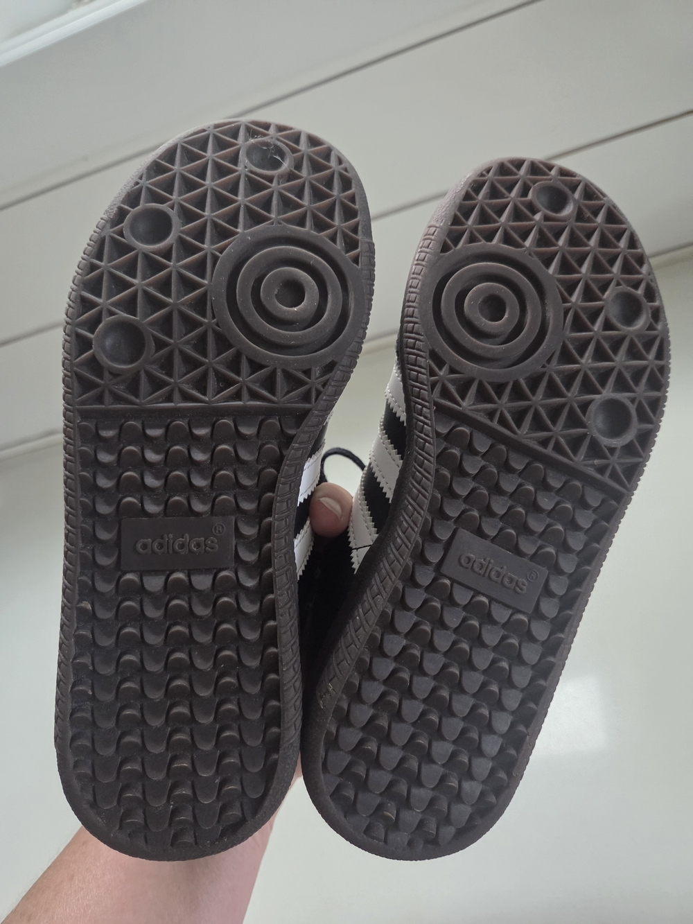 adidas Kids Samba Sneakers in Black and White - Picture 6 of 8